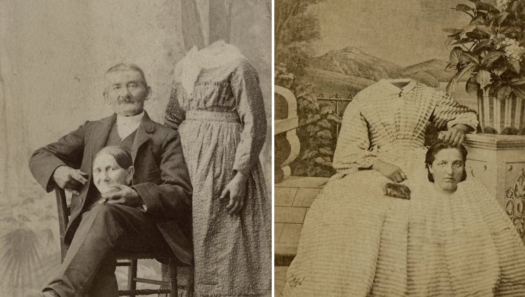 صور مخيفة من العصر الفيكتوري لأشخاص بدون رؤوس قد تم التعديل عليها حتى قبل ظهور الفوتوشوب