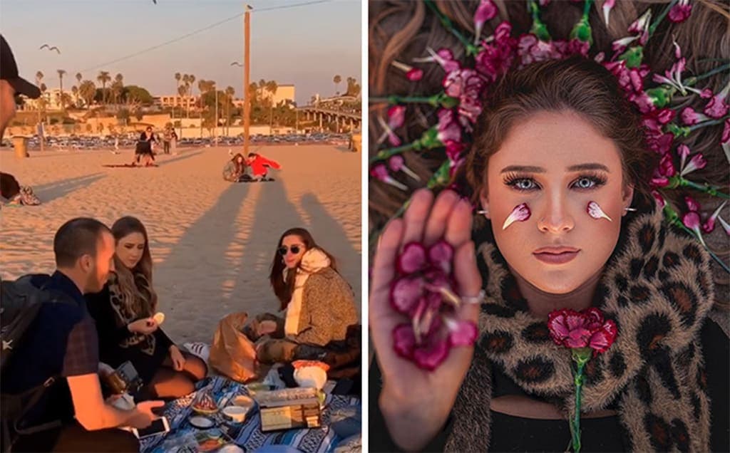 مصور فوتوغرافي يلتقط صورا احترافية للغرباء في الشارع