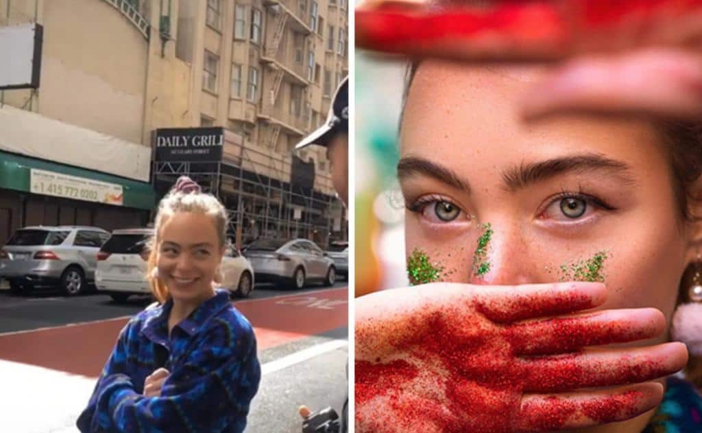 مصور فوتوغرافي يلتقط صورا احترافية للغرباء في الشارع