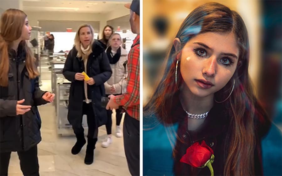 مصور فوتوغرافي يلتقط صورا احترافية للغرباء في الشارع