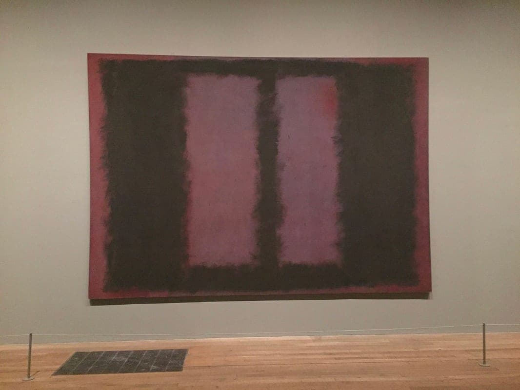 لوحة Black on Maroon للفنان مارك روثكو