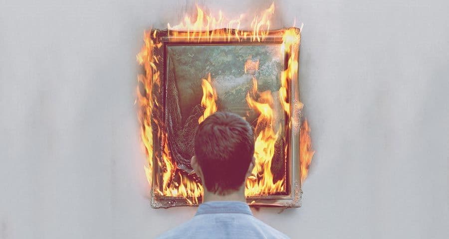 لوحة تحترق Sean Mundy