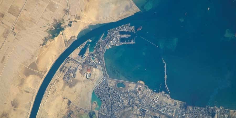 المدخل الشمالي لقناة السويس