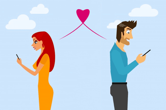 موضوع الحب على فيسبوك