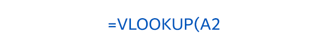 =VLOOKUP(
