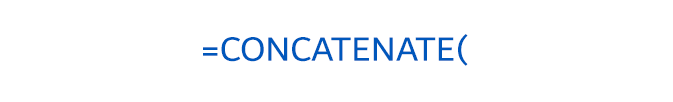 =CONCATENATE(