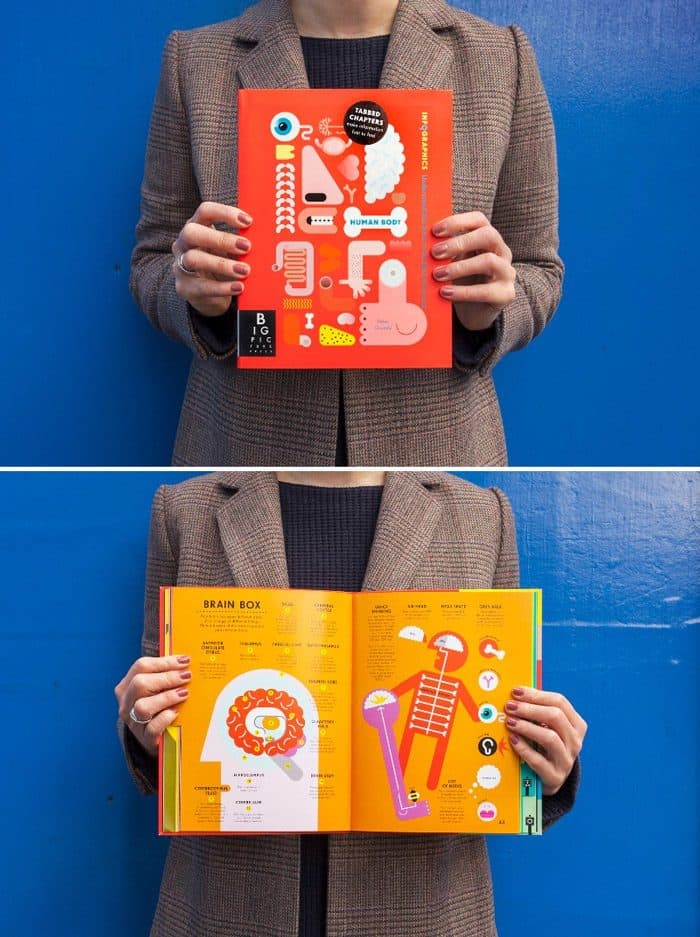 كتاب (إنفوغرافيك الجسم البشري) Infographics: Human Body لكاتبيه (بيتر غراندي) و(سميون روجرس)
