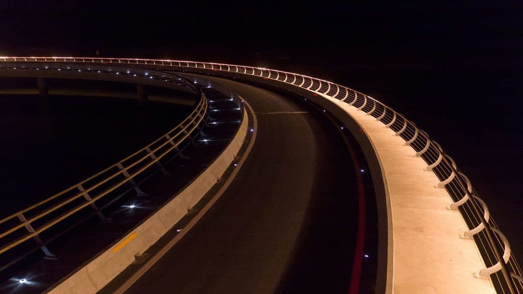الجسر بشكله الدائري في الأوروغواي