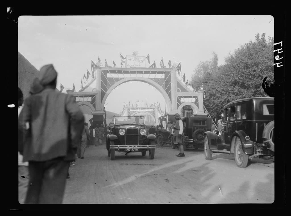 احتفال الشعب العراقي بانضمام العراق لعصبة الأمم في بغداد في شهر أكتوبر 1932