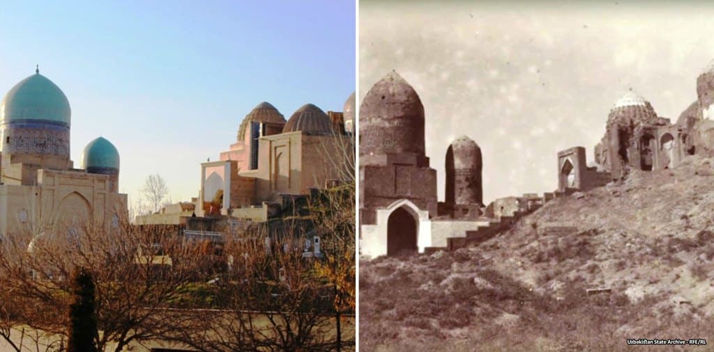 مجمع ضريح (شاه زنده)، قبل وبعد الترميم