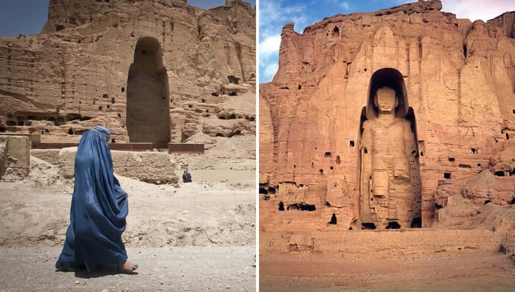 موقع تمثال بوذا في باميان بأفغانستان