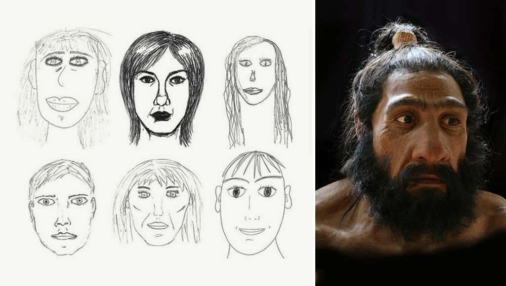 رسومات لوجوه بشرية