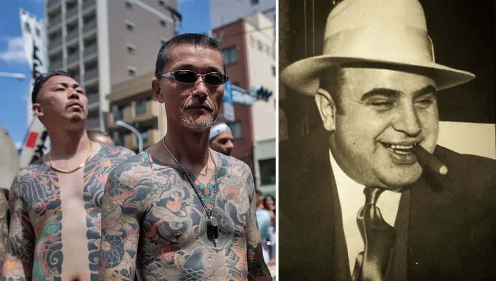 آل كابوني وأفراد عصابة الياكوزا