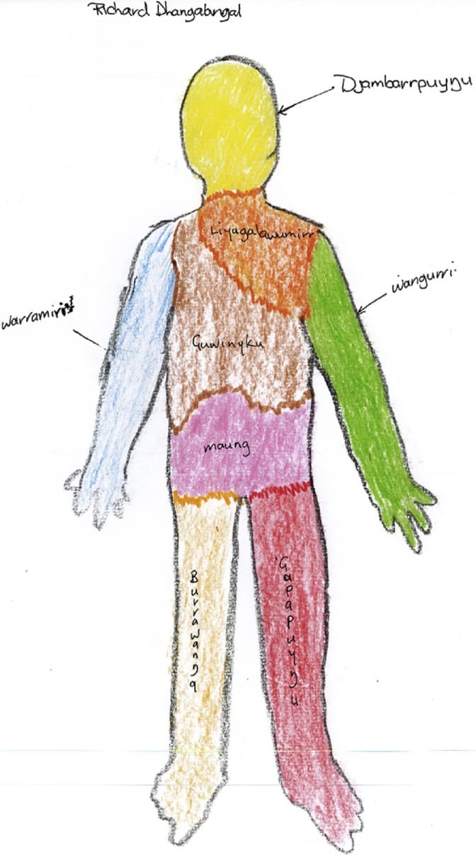 رسم تمثيلي للغة من طرف (ريتشارد دانغالانغال).