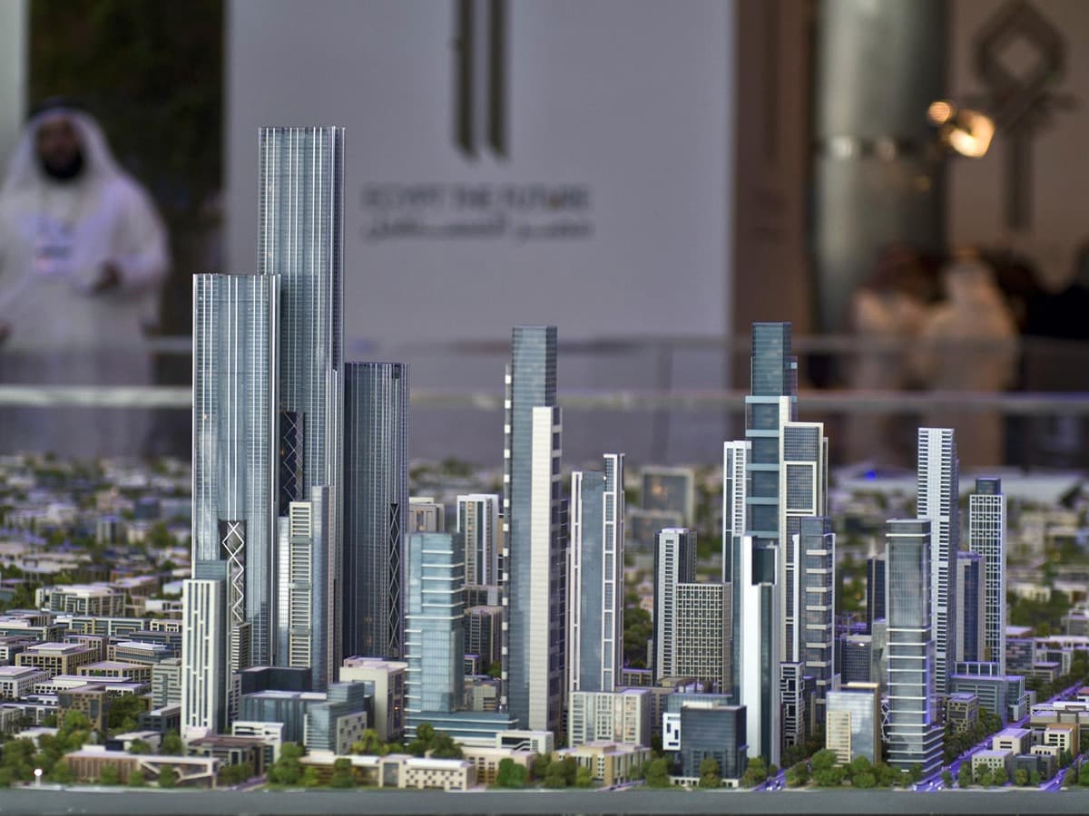 هذا نموذج للعاصمة الإدارية المصرية الجديدة، حيث تم الكشف عنه في عام 2015.