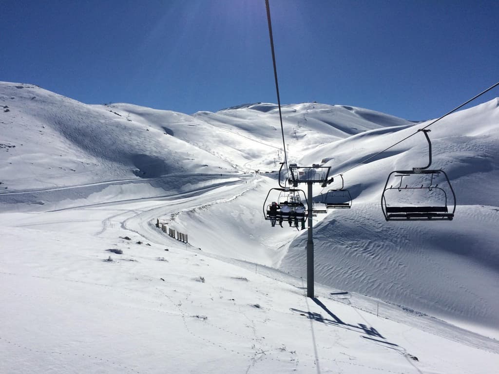 التزلج على الثلج في لبنان