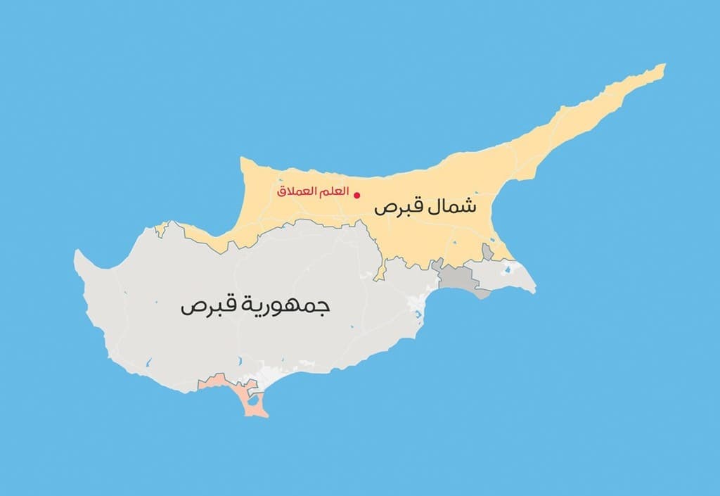 خريطة قبرص