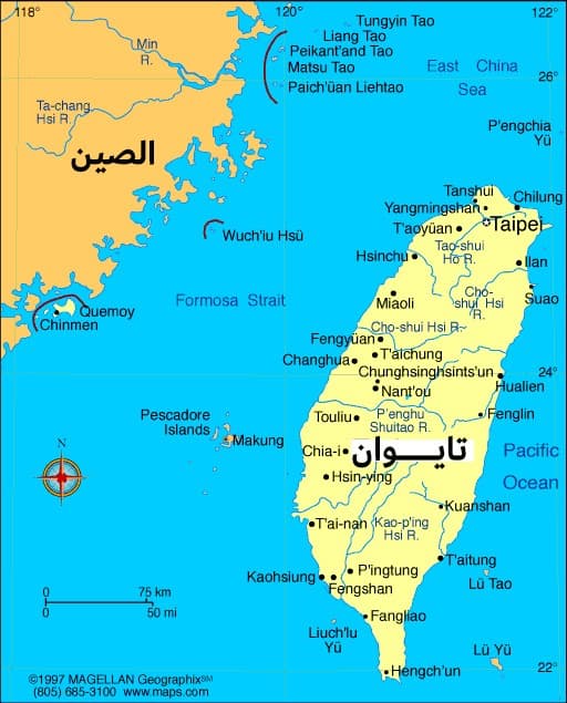خريطة تايوان