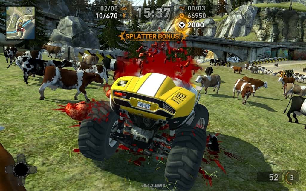 مشهد من لعبة Carmageddon
