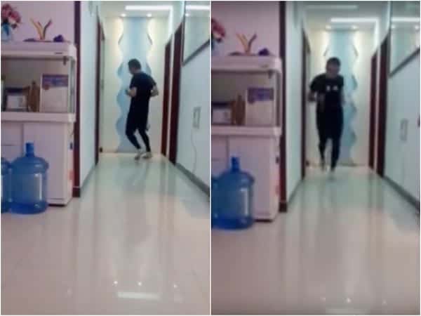 (بان شانكو) يركض في شقته بعد الحجر الصحي المطبق على المدينة