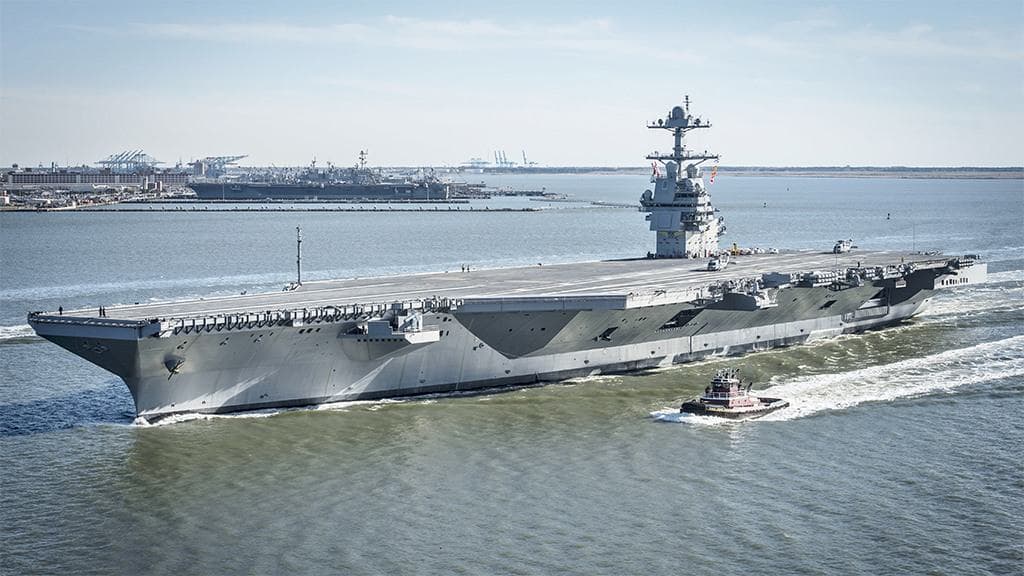 السفينة الحربية الأمريكية USS Gerald R Ford