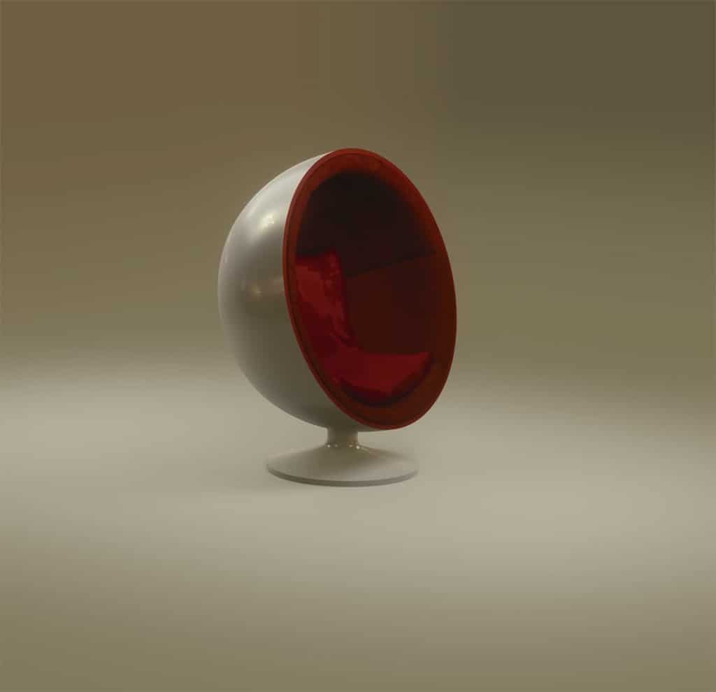 كرسي Ball من (إيرو أرنيو) في سنة 1963.