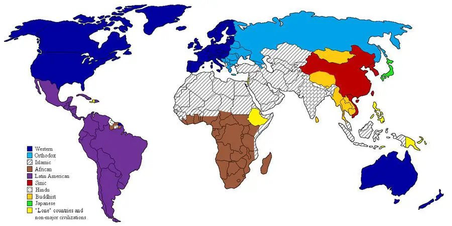 خريطة صراع الحضارات