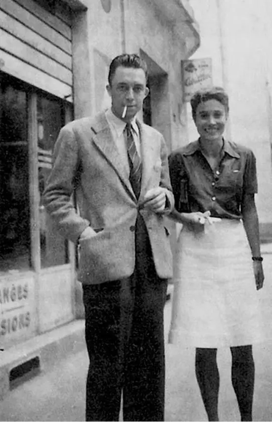 ألبير كامو وزوجته Francine Faure