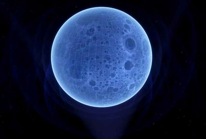 القمر هو صورة هولوغرامية عملاقة