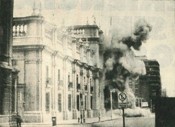 تفجيزات المقر الرئاسي في شيلي