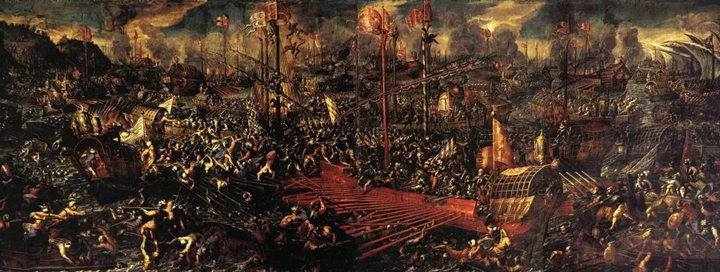 معركة ليبانت، لوحة لـPalazzo Ducale