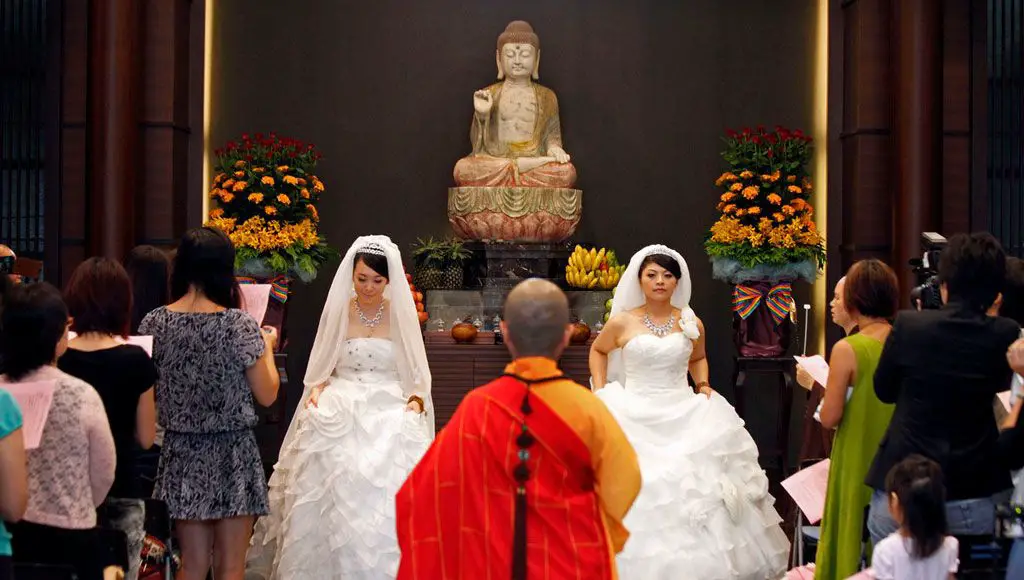 مراسم زواج مثليين في الديانة البوذية
