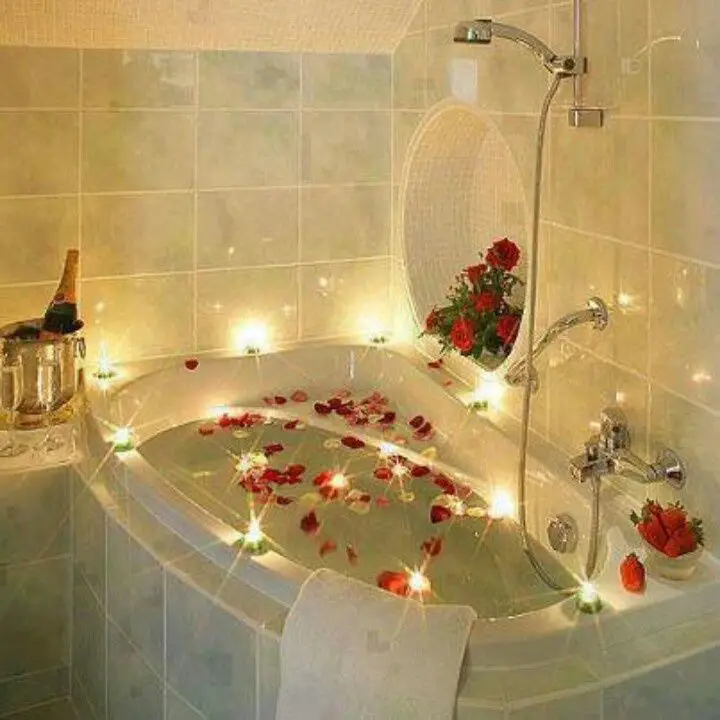 حمام رومنسي خاص
