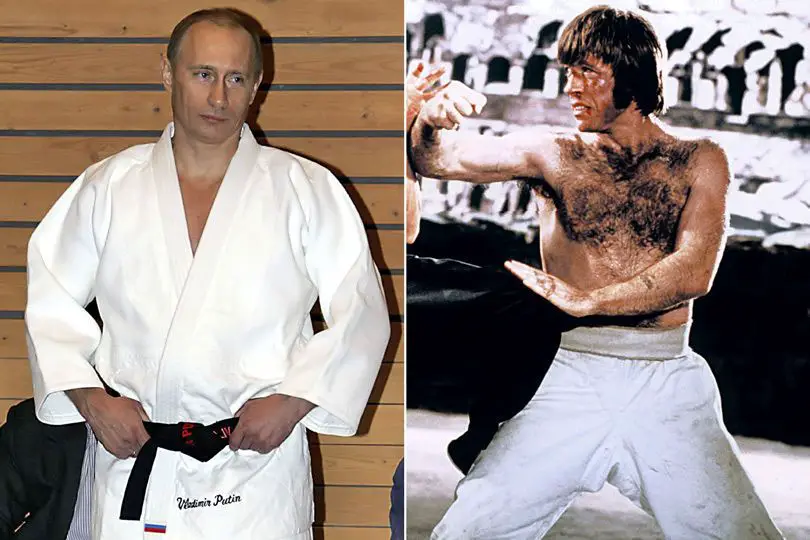 مقارنة بين تشاك نوريس وفلاديمير بوتين