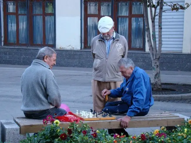 لعبة الشطرنج لكبار السن