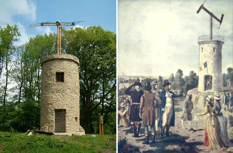 أبراج أعمدة الإشارة سنة 1792