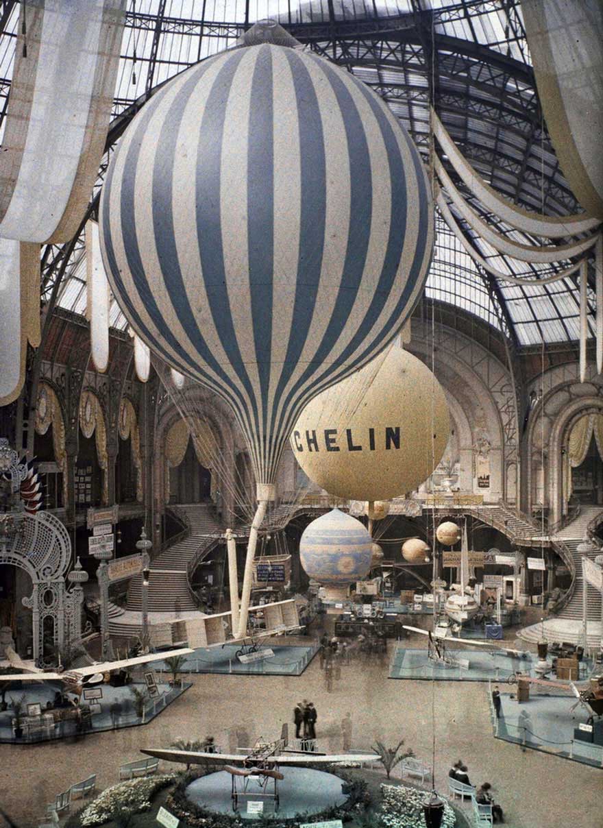 بالونات هوائية بباريس في سنة 1914