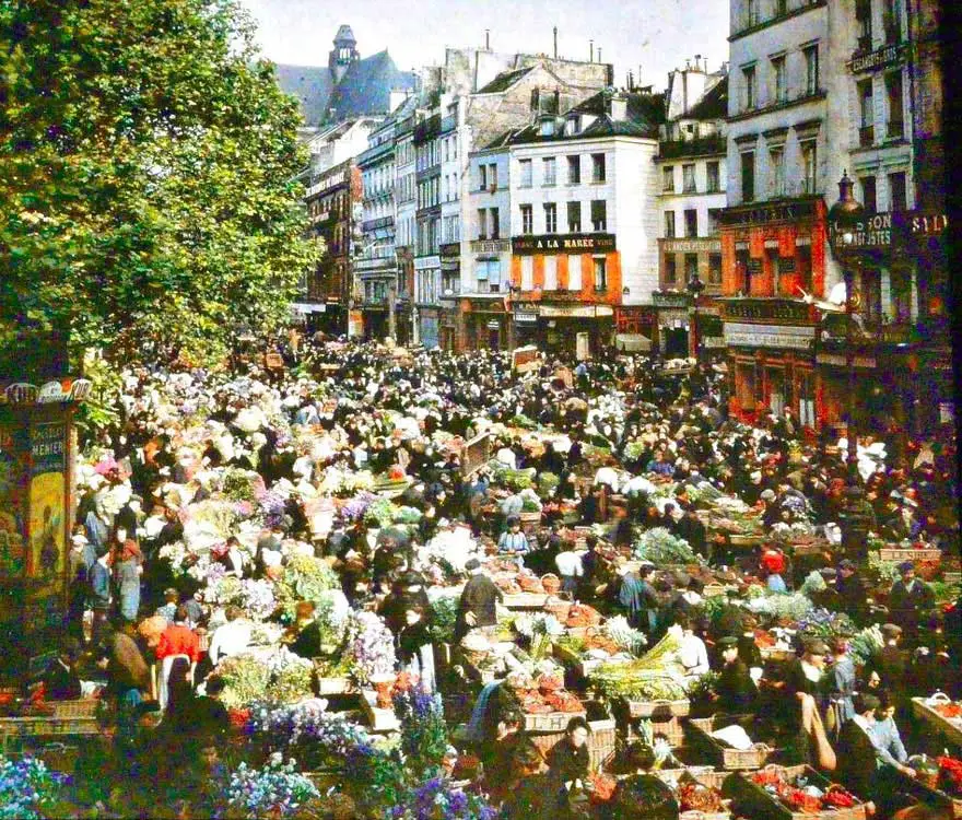 السوق الخارجية في باريس سنة 1914