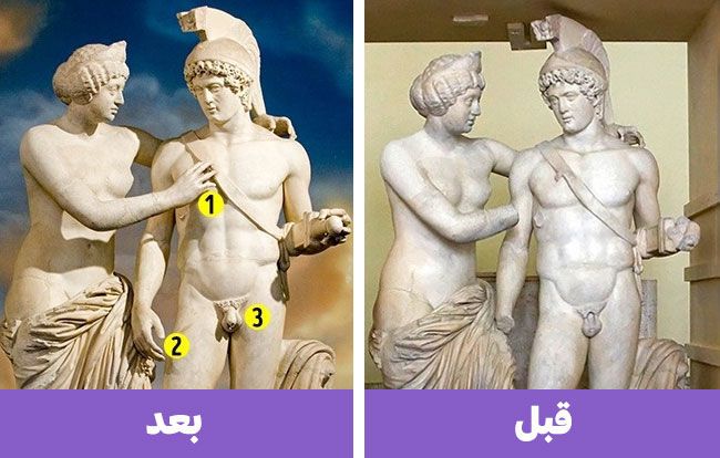 ترميم تمثالي ”مارس وفينوس“ Mars and Venus