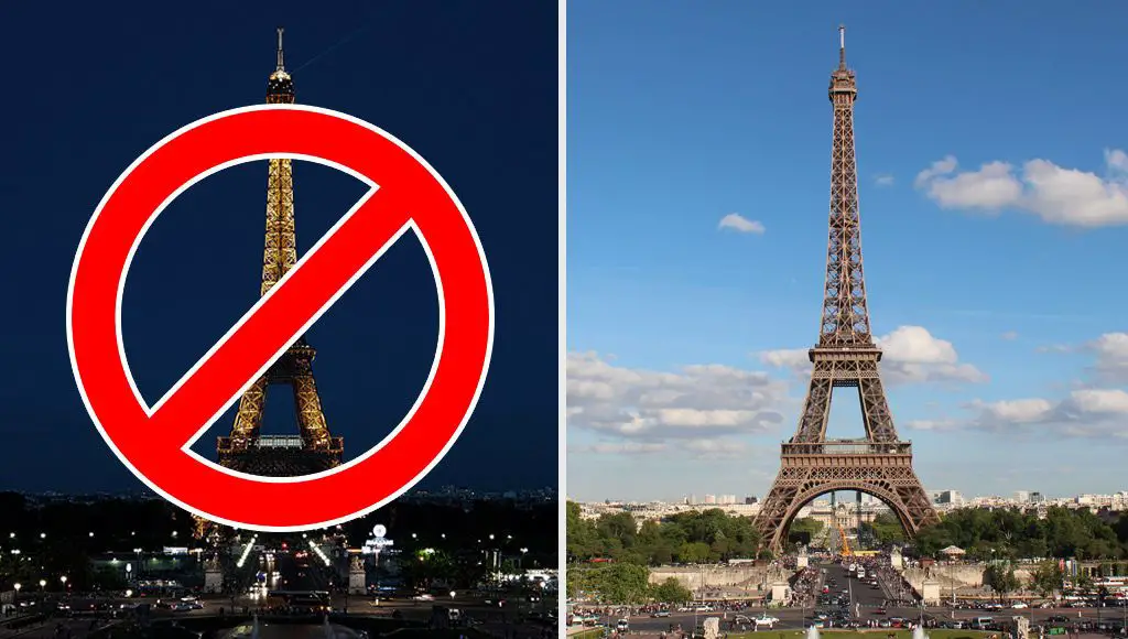 لماذا التقاط وعرض صور برج إيفل في النهار مسموح وفي الليل ممنوع ويعاقب عليه القانون الفرنسي