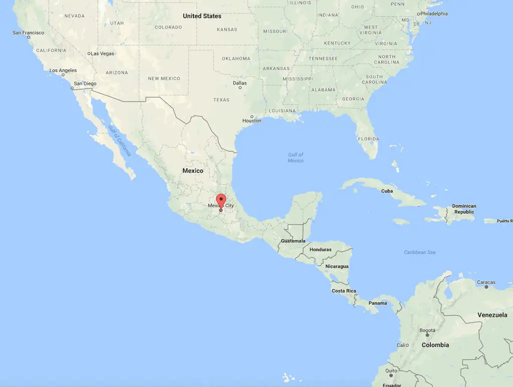 موقع جزيرة الدمى جنوب مدينة المكسيك في المكسيك