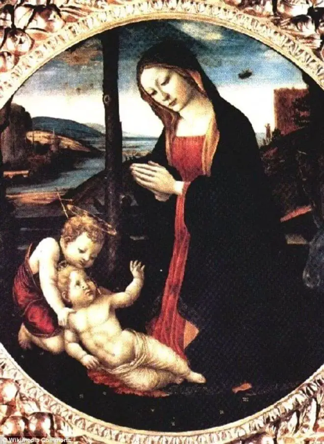 السيدة العذراء والقديس جيوفانينو للفنان (دومينيكو غيرلانديو)