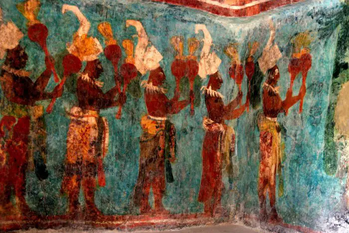 لوحة زيتية لشعب المايا