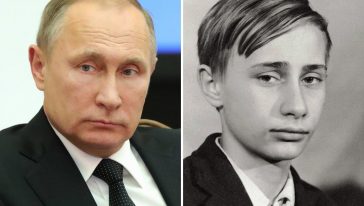 الرئيس الروسي الحالي (فلاديمير بوتين) عندما كان مجرد فتى مراهق