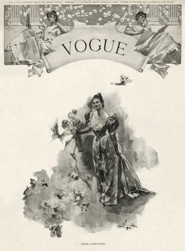 أول غلاف لمجلة Vogue