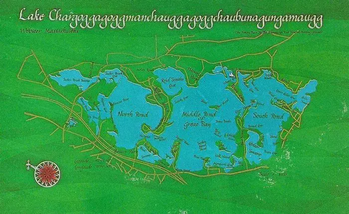 خريطة قديمة لبحيرة ويبستر