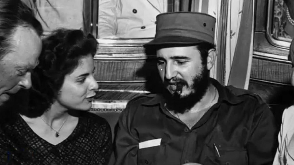 الرئيس الكوبي السابق (فيدال كاسترو) رفقة عشيقته (ماريتا لورنز)