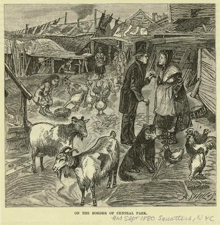 قرية (سينيكا) بين سنتي 1825 و1857.