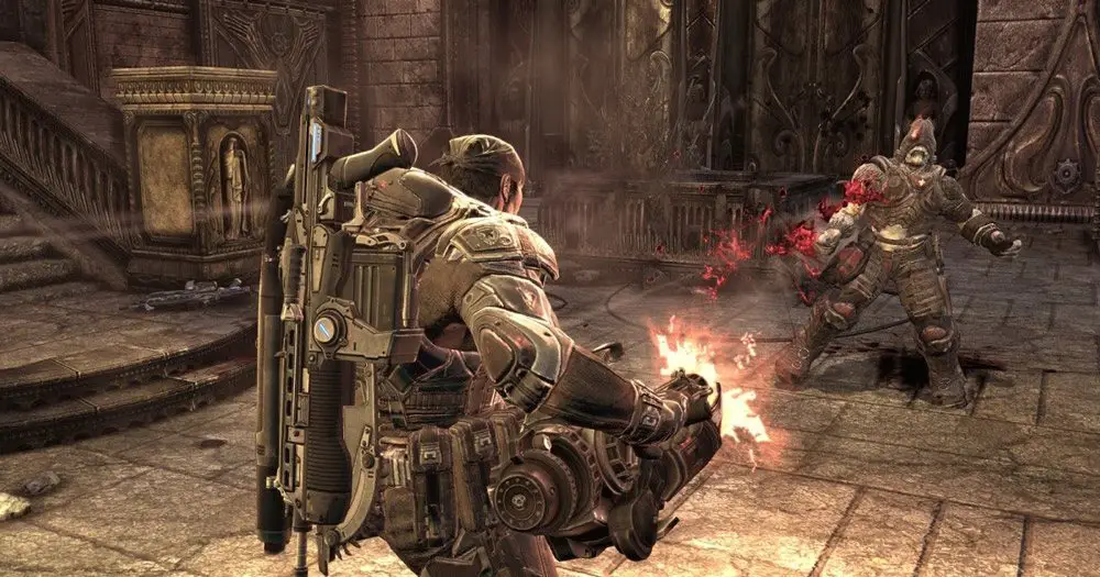 لقطة من لعبة Gear Of War