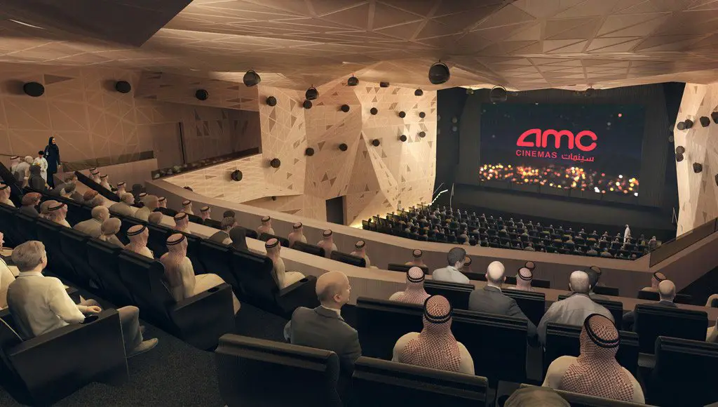 قاعات السينما في المملكة العربية السعودية التي ستفتتح مستقبلا بالشراكة مع شركات الإنتاج السينمائي الأمريكية AMC